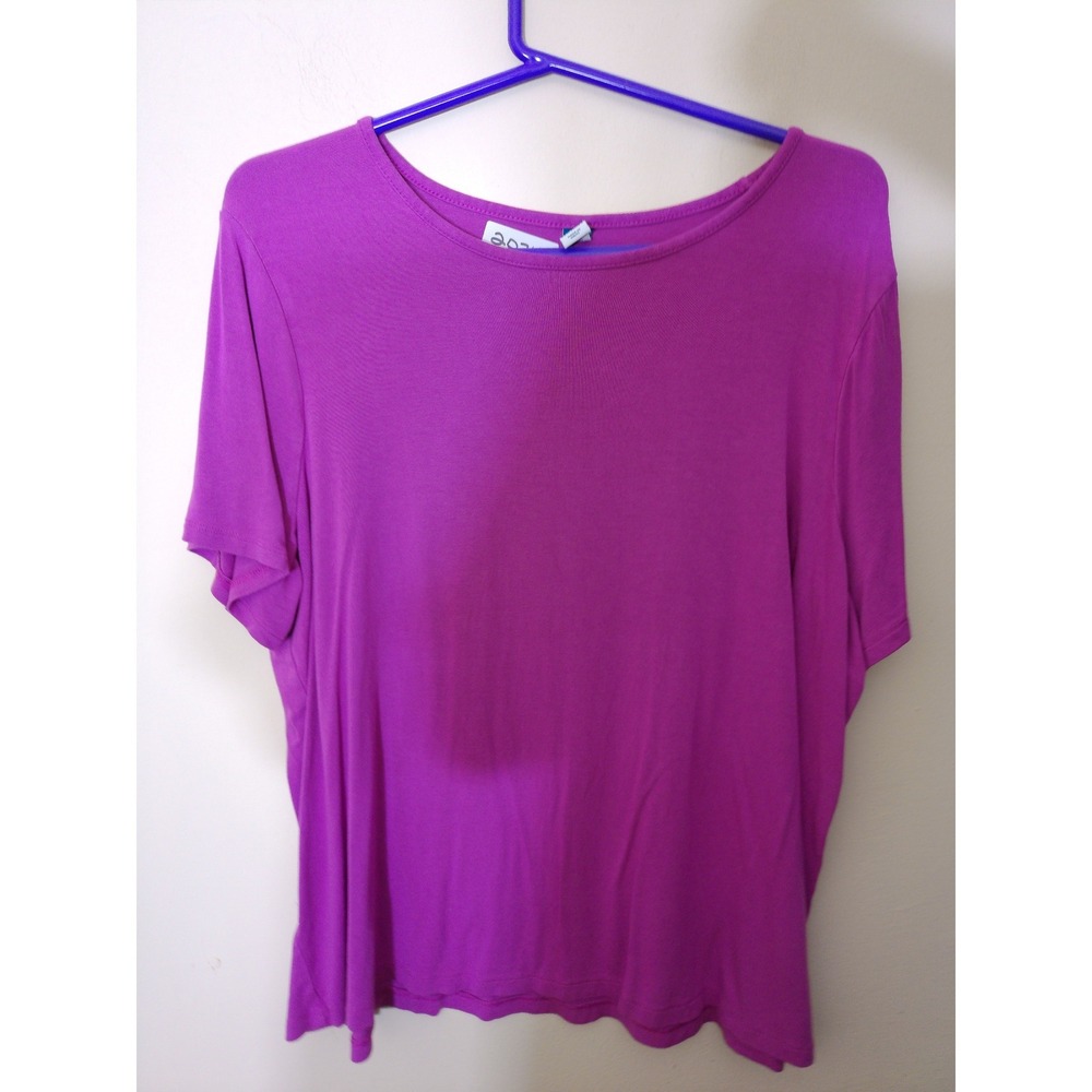 Old Navy Luxe T-Shirt Womens XL Purple Short Sleeve Relaxed Soft Basic Tee